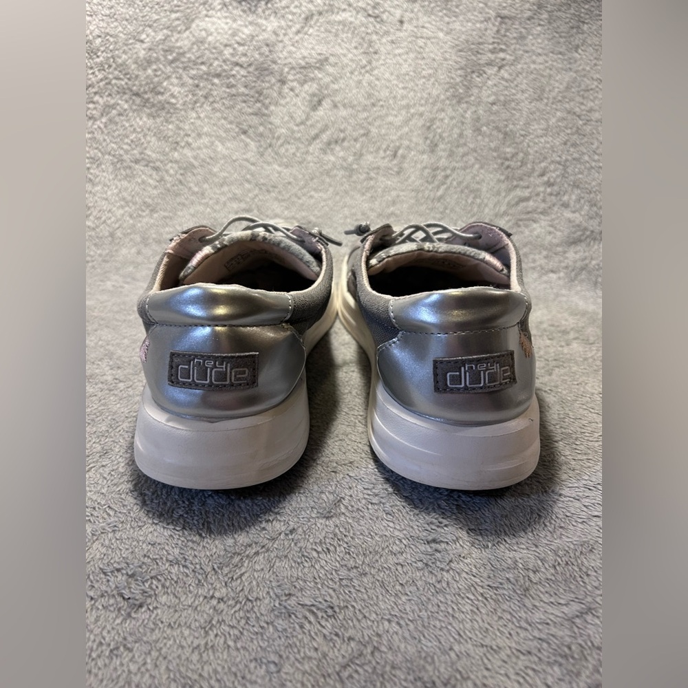 Hey Dude Karina Silver Python Sneakers - image 4